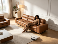 Luxus-Couch Wohnzimmer-Sofa Luxus-Ledersofa-Set Italienisches Ledersofa-Set Modulares Ecksofa Modernes Ecksofa-Set