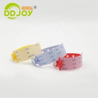Bracelet d'identification médical jetable en PVC super doux, personnalisable avec informations et logo, pour patients en milieu hospitalier