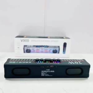 Enceinte Bluetooth V900 avec caisson de basses sans fil, son HIFI, barre de son, lumière LED colorée, enceinte de karaoké active pour les fêtes avec micro sans fil - Product Image 6