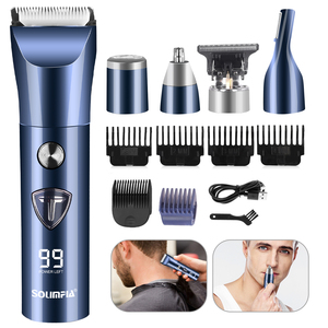 HT-6163 Recortadora y Afeitadora Eléctrica Corporal 5 en 1 - Kit de Aseo Corporal Completo a Prueba de Agua para Piernas, Brazos, Axilas, Zona del Bikini y Barba - Product Image 1
