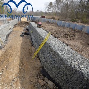 Gavión de piedra de inundación con revestimiento galvanizado para retención de gaviones de Ribera de Río Pared de caja de cesta 200x50x100 - Product Image 2