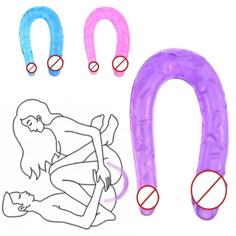 28cm Double Head Realista Dildo Jelly Dildo Super Longo Enorme Dildo Para Mulher Adulto Sex Toys Artificial Penis