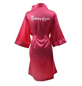 Robe de Spa en Satin et soie pour fille, motif floral personnalisé coloré - Product Image 2