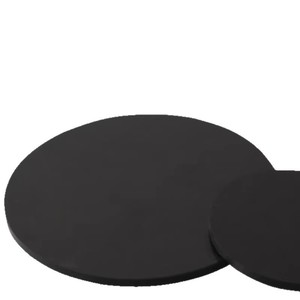 Black Abs Round Plate Injection Molding Grade High Rigidity Customizable Size Jiangsu Origin - Product Image 1