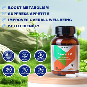 Capsules de satiété à base de plantes végétaliennes de marque privée Amka & Ashwagandha Capsule digestive de contrôle du poids pour perte de poids rapide - Product Image 2