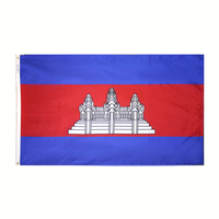 Drapeau publicitaire économique de la marque TOTEM, 3x5 pieds, promotionnel, drapeau national personnalisé en polyester avec mât en aluminium, drapeau de la Syrie