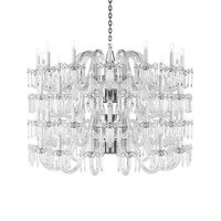 Lustre en cristal taillé à la main de luxe, design multi-couches, pour villa, hôtel, salon, lustre décoratif, éclairage suspendu