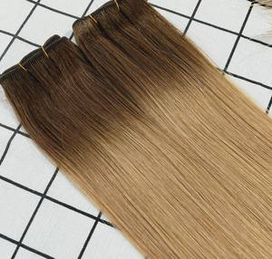 Tramas <span class=keywords><strong>cosidas</strong></span> a máquina de la mejor calidad, <span class=keywords><strong>extensiones</strong></span> de cabello humano chino virgen 100%, cutícula completa, trenzado intacto, blanqueamiento recto - Product Image 1