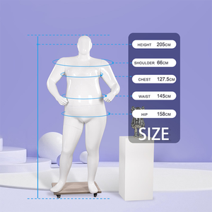 Mannequin personnalisé de grande taille pour femmes, européen et américain, mannequin de grande taille, présentoir complet du corps féminin pour vêtements - Product Image 5