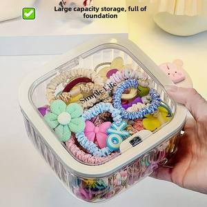Boîte de rangement pour accessoires de cheveux pour enfants de grande capacité Boîte <span class=keywords><strong>à</strong></span> <span class=keywords><strong>bijoux</strong></span> en épingle <span class=keywords><strong>à</strong></span> cheveux <span class=keywords><strong>à</strong></span> élastique pour bandeau de petite fille - Product Image 4