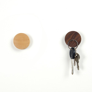 <span class=keywords><strong>Porte</strong></span>-clés pièces de monnaie cartes cintre clé en bois rond bois support mural aimant suspendu <span class=keywords><strong>porte</strong></span>-clés support pour mur - Product Image 2