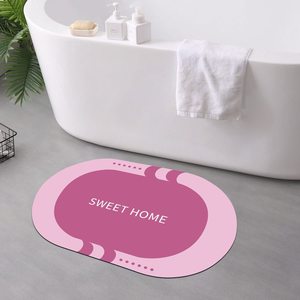 Soft Nano Design Comfy Absorbing <strong>Non</strong> Anti <strong>Slip</strong> Quick Drying Super Absorbent Diatomite Bath <strong>Mat</strong> Bathroom <strong>Mat</strong> <strong>Shower</strong> <strong>Mat</strong> Set - Product Image 4