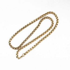 Yunnique Collar de cadena chapado en oro de aleación de zinc unisex, diseño geométrico, regalo, joyería, accesorio de moda - Product Image 2