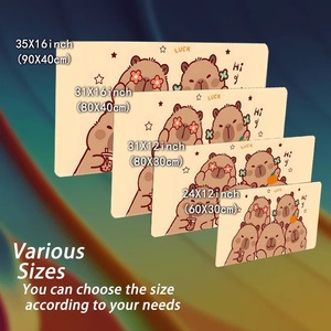 Lucky Capybara Cute Lovely Cool PC Gaming Mouse Pads Gamer Mats Teclado Pad Mat <strong>Laptop</strong> Office Carpet 900X400 - Product Image 6