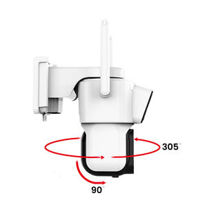 كاميرا أمان منزلية ذكية منخفضة الطاقة بتقنية 4G مع كشف الحركة البشرية بالذكاء الاصطناعي، إنذار ذكي، دقة عالية 2 ميجابكسل، مستشعر CMOS، إضاءة كاشفة، تصنيف IP66 - Product Image 4