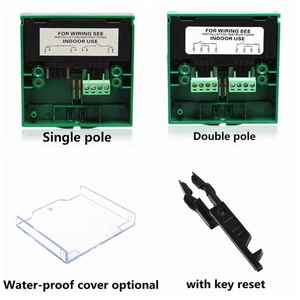 Bouton <span class=keywords><strong>d</strong></span>'<span class=keywords><strong>alarme</strong></span> manuel ABS pour <span class=keywords><strong>d</strong></span>étection <span class=keywords><strong>d</strong></span>'<span class=keywords><strong>incendie</strong></span>, double pôle, avec <span class=keywords><strong>alarme</strong></span> stroboscopique, portée 10m - Product Image 5