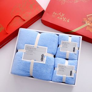 <span class=keywords><strong>Serviette</strong></span> de visage en velours corail à séchage rapide personnalisée avec bordure douce pour la peau coupe <span class=keywords><strong>serviette</strong></span> de bain boîte-cadeau cadeau de <span class=keywords><strong>mariage</strong></span> ensemble de trois pièces - Product Image 3