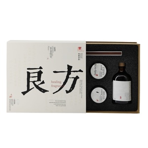 Coffret Cadeau de Bougies Aromatiques Sans Flamme en Cire de Soja, Remède Efficace, Style Chinois Vintage, avec Huiles Essentielles et Bougies Chauffe-Plat Artisanales - Product Image 5
