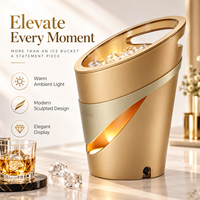 Seau à glace personnalisé avec logo pour le service du vin, du champagne et de la bière dans les bars, les hôtels et les événements privés OEM ODM