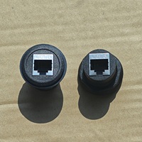 Coupleur CAT6 RJ45 8P8C Femelle à Femelle Passage Direct Montage sur Panneau Rond Prise