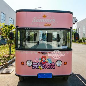 Camión de Comida Eléctrico Rosa Personalizado con Capacidad de Remolque para Ralladas de Camiones de Comida y Ferias Callejeras - Product Image 5