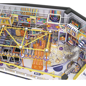 Supermercado Princess House Indoor Playground Furniture Set Kids Pretend House Hecho <span class=keywords><strong>de</strong></span> plástico duradero Ninja Course - Product Image 1