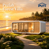 Cabane en bois de qualité supérieure de 26 m², maison préfabriquée modulaire avec cuisine, prête pour le camping et les centres de villégiature