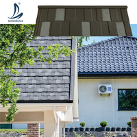 Afrique du Sud Zambie Nouveaux matériaux de construction Tôles de toiture Tuiles Harvey Tuiles en aluminium composite Elite Tuiles de toiture revêtues de pierre