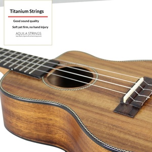 HOKE T1C/T1T 23/26 Inch Top Solid Hawaiian Koa Tenor Four-String <strong>Ukulele</strong> - Product Image 2