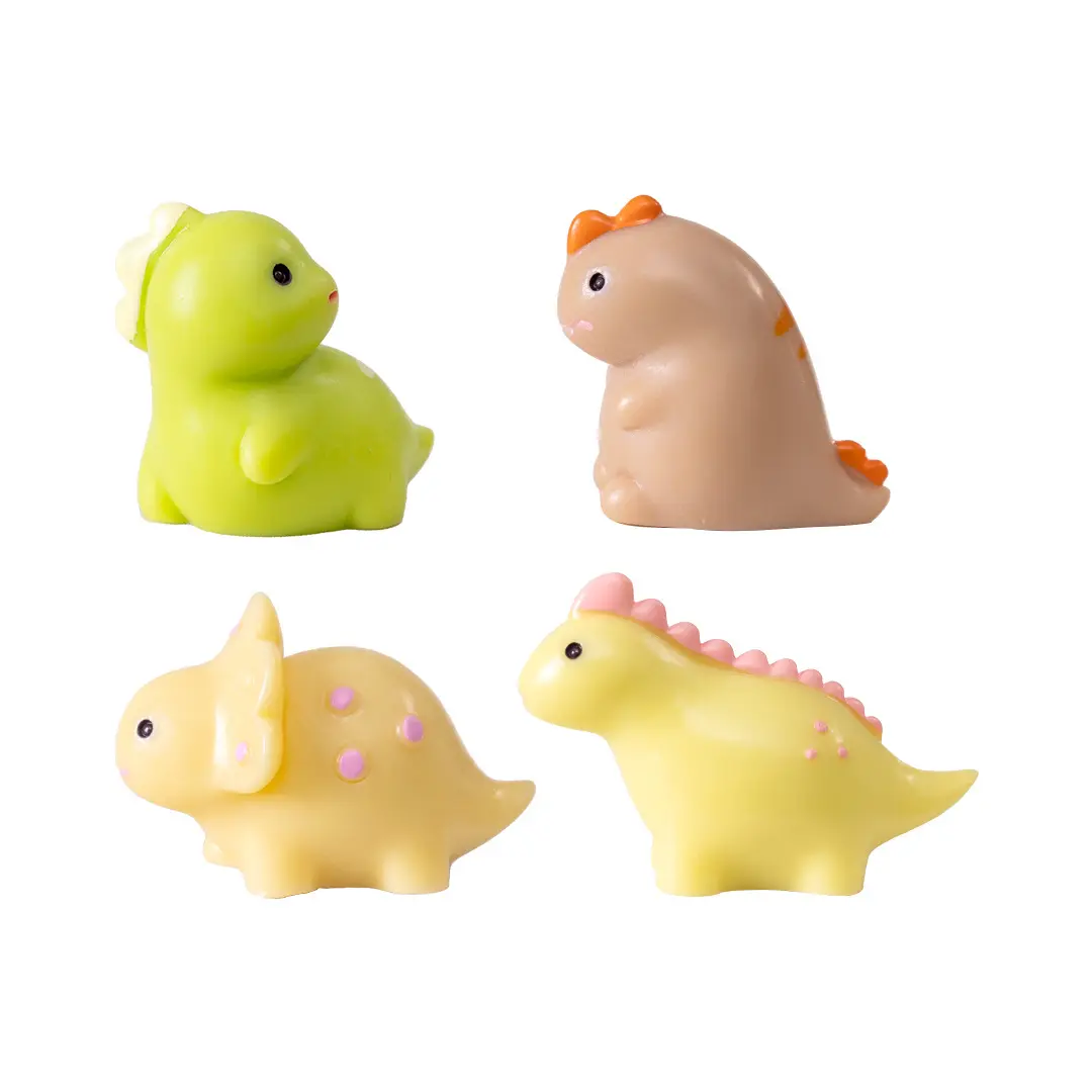 Dinosaur Miniature Cute Animal Statue Resin Dinosaur Doll Mini Realistic Model Kids Toys Car Desktop Ornament