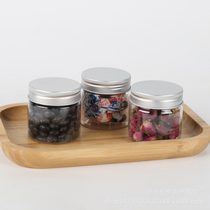 55*55mm aluminum lid <b>plastic</b> <b>jar</b>, PET transparent food <b>jar</b>, 80ml wide mouth transparent <b>plastic</b> bottle, sample bottle - Product Image 4