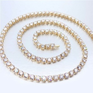 18K Gold Plated Hiphop Jewelry Cubic Zirconia <b>Ice</b> <b>Out</b> Tennis <b>Chains</b> - Product Image 6
