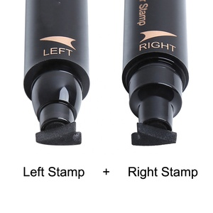 Crayons à paupières coréens étanches à l'eau minérale longue durée à double extrémité Eyeline teinté ailé Eyeliner timbre stylo maquillage <span class=keywords><strong>tatouage</strong></span> - Product Image 2