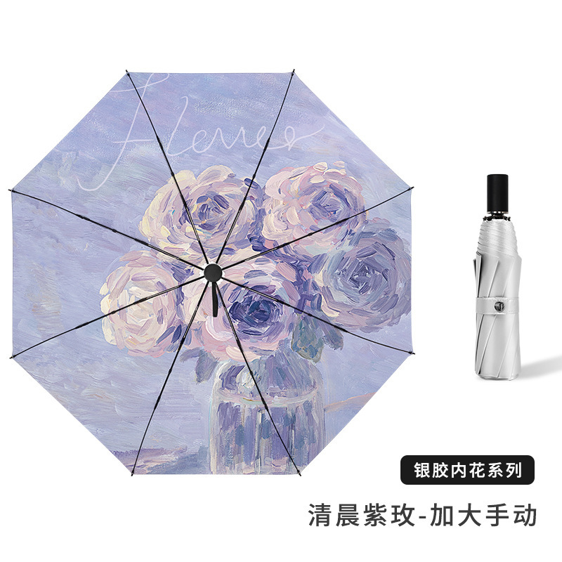 crema solare manuale mattutina viola rosa-argento con colla