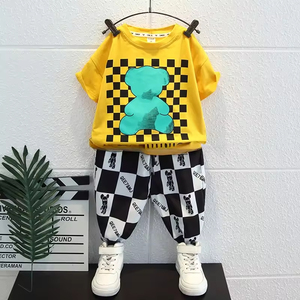 Cửa hàng bán buôn trẻ em thể thao giản dị bóng chày áo khoác Sweatpants mùa thu và mùa xuân chạy bộ phù hợp cho bé trai - Product Image 5