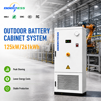 Batterie LiFePO4 832V 314Ah, cellule de stockage d'énergie, système de stockage d'énergie hybride commercial 125kW 261kWh à refroidissement liquide