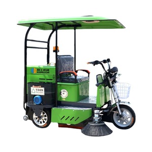 Barredora Eléctrica con Asiento y Toldo de 2 Ruedas para Limpieza de Parques Industriales - Product Image 5