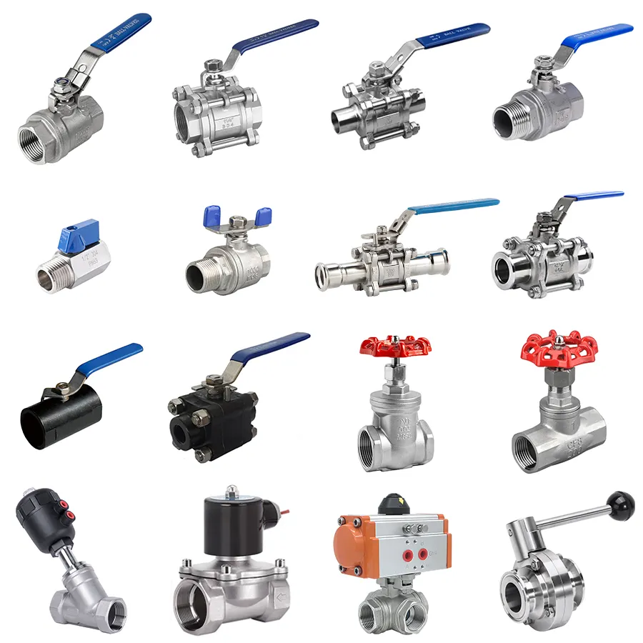 Acciaio al carbonio saldato 4 pollici filettato professionale solenoidi/valvola di controllo pneumatica 2 pollici in acciaio inox valvole a sfera