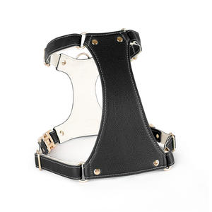 مجموعة طوق طوق طوق طوق سترة تكتيكية للكلاب من الجلد الناعم مع حقيبة Airtag - Product Image 5