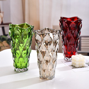 Vases à fleurs cylindriques en verre <span class=keywords><strong>cristal</strong></span> bohème <span class=keywords><strong>de</strong></span> grande taille, design simple, style nordique, pour mariage, décoration <span class=keywords><strong>de</strong></span> table, maison, fête, directement <span class=keywords><strong>de</strong></span> l'usine - Product Image 1