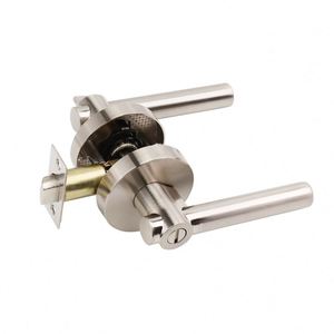 WEKIS High <b>Security</b> South Asian Style Zinc Alloy Door Lock Set with 60mm Backset Cylinder Handle ANSI Grade 3 Nickel Plated - Product Image 5