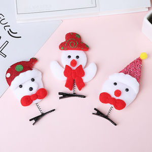 Accesorios para el Cabello con Pinza de Pico de Pato, Diseño Navideño de Muñeco de Nieve y Árbol de Navidad para Niños - Product Image 5