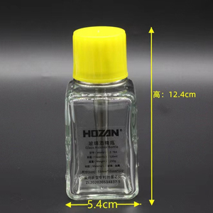 Flacon distributeur carré élégant de 120 ml en verre pour solvant, avec pompe métallique et emballage ESD, idéal pour l'alcool et les produits de manucure – Vente en gros à chaud - Product Image 5