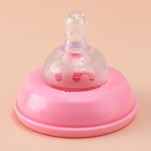 Weithalsflasche 260ml Glas-Babyflasche mit Silikon-Stoßschutzhülle - Product Image 4