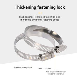 Mỹ loại thép có thể điều chỉnh kẽm mạ Worm Gear Hose kẹp inch & Metric Hệ thống đo lường cho ban nhạc nước & ống - Product Image 6