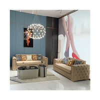 Ensemble de canapés de salon moderne de haute qualité, design luxueux, ensemble de canapés de luxe pour hall d'appartement