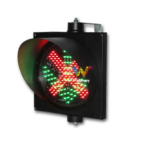 Indicateur de voie Parking 300mm 2 en 1 flèche verte croix rouge flèche feu de signalisation à vendre - Product Image 1