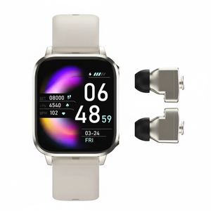 Audífonos QC T3 y Reloj Inteligente 2 en 1 T22 con Pantalla TFT de 1.83 Pulgadas, BLE 5.0, Llamadas/Calendario, Brújula y Monitor de Sueño para Unisex - Product Image 1