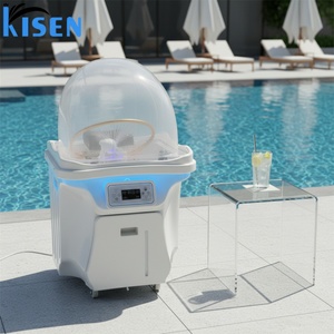 อ่างสระผมเคลื่อนที่แบบพกพา Kisen Dual Tanks Luxury Modern พร้อมเครื่องทำน้ำอุ่น สำหรับร้านทำผมและสปา - Product Image 6