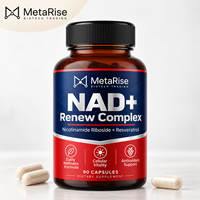 Capsules de NAD+, Resvératrol et CoQ10 à Marque Blanche OEM – Complément Nutritionnel pour la Santé Cellulaire et le Vieillissement Sain – 90 Gélules